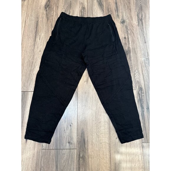 Eileen Fisher Womens M/M Black Ankle-Length Pants With Zipper Pockets Stretchy & - Picture 1 of 9